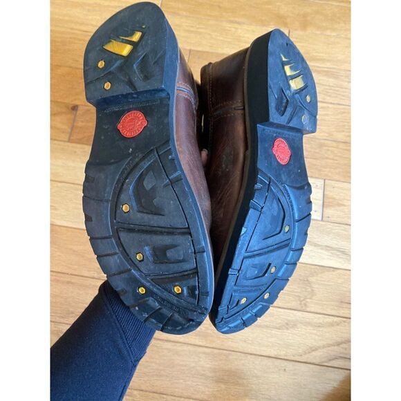 Justin Boots Western Brown Leather Waterproof EH WK4960 Men's Size 8.5D - Picture 5 of 7